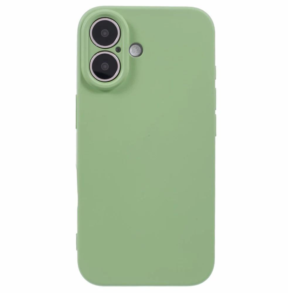 EIDERWOOD IPHONE 16 MAT FLEKSIBEL PLASTIK COVER - LYSEGRØN