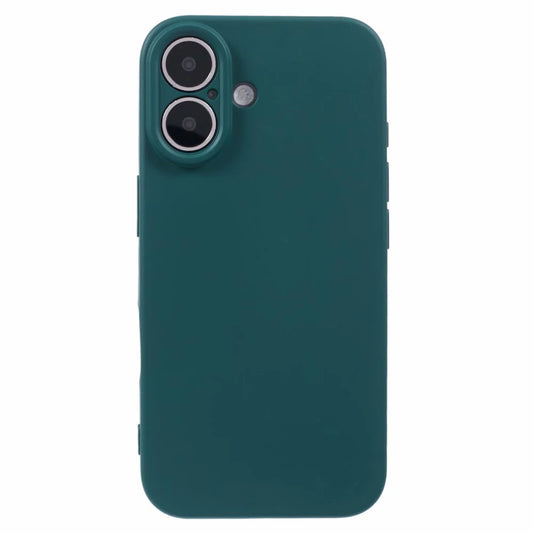 EIDERWOOD IPHONE 16 MAT FLEKSIBEL PLASTIK COVER - MØRKEGRØN
